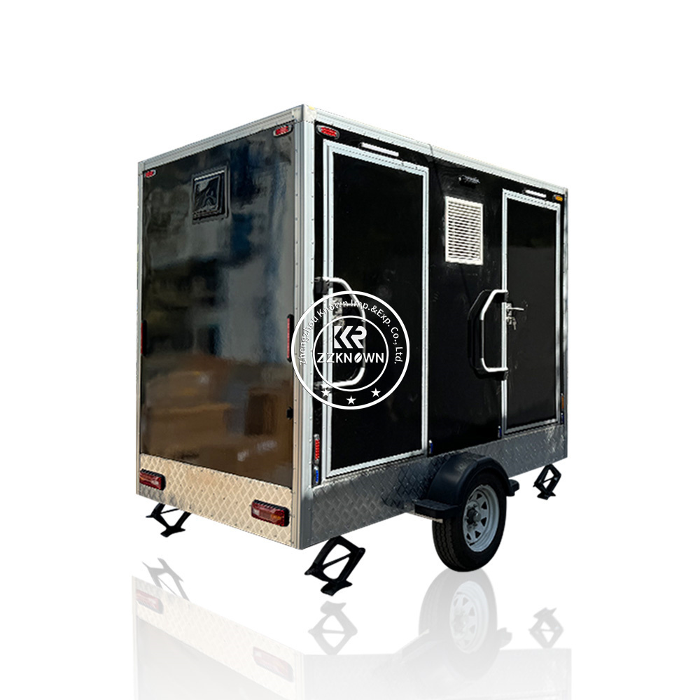 2024 Luxury Mobile Bathroom Trailer Portable Restroom Trailer Mobile Toilet Outdoor Portable Washroom Toilet Trailer