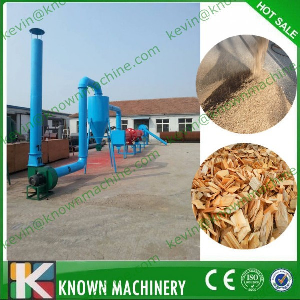 OEM The ideal capacity range 300kg/h to 5000 kg/h sawdust drum dryer / wood chips rotary drying machine