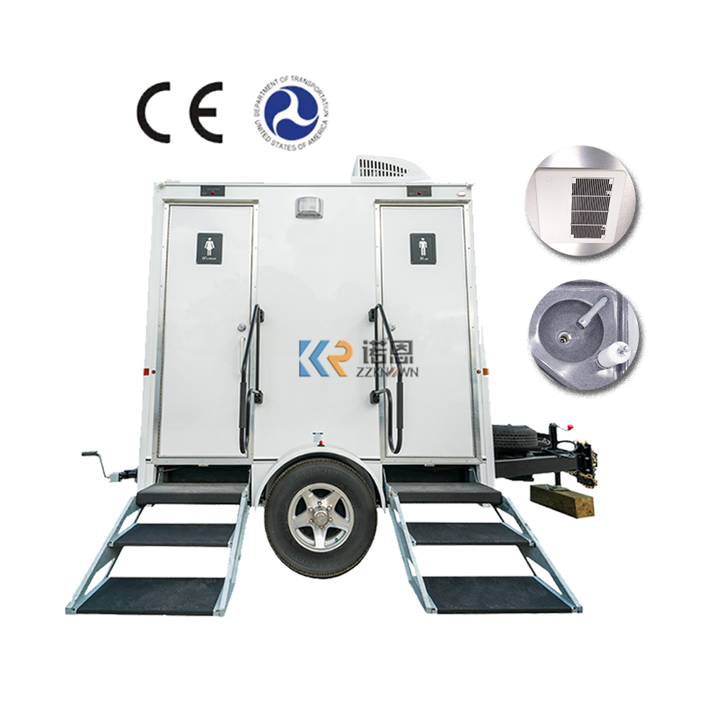 2024 Portable Restroom Toilet Trailers Mobile Portability Plastic Toilet For Sale Temporary Toilet Room With Shower