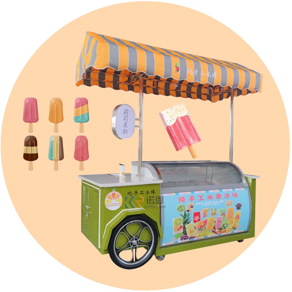 2024 Ice Cream Pastry Cabinet Manufacturers Snack Trailer Manufacture Ice Cream Car Europe Popsicle Vending Van for Sale