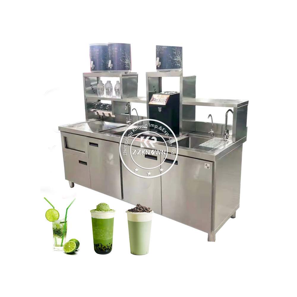 2024 Restaurant Customized Cocktail Bar Work Station Equipment UK Cafe Food Processing Table Cabinet Counter Factory