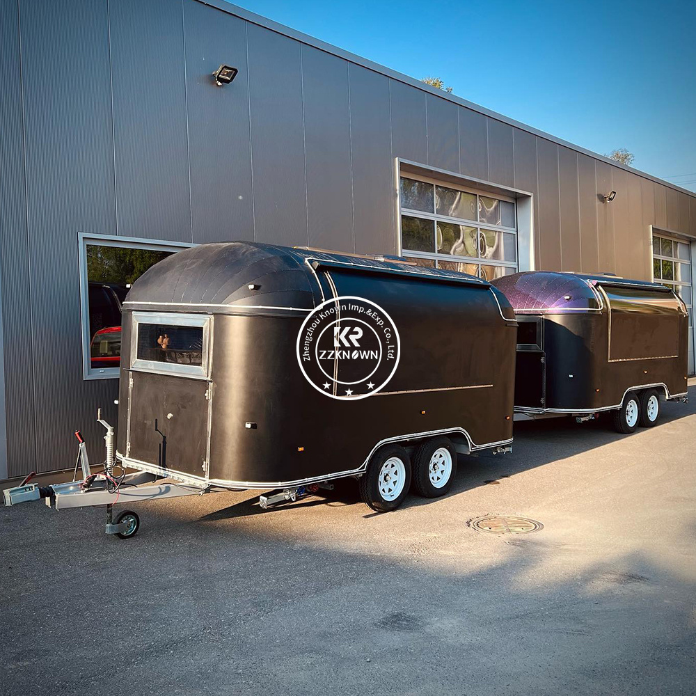 2024 Custom  Custom Coffee Food Trailer BBQ Fast Food Snack machines Mobile Food Truck Fully Equipped Kitchen Restaurant