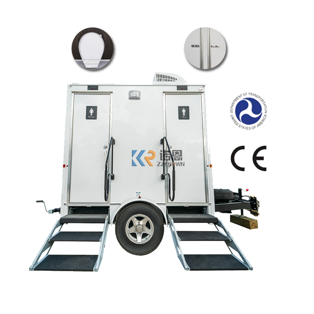 2024 Portable Restroom Toilet Trailers Mobile Portability Plastic Toilet For Sale Temporary Toilet Room With Shower