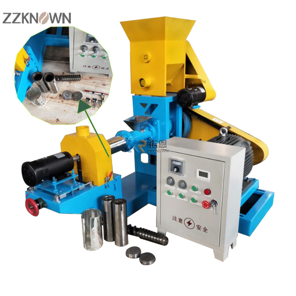 Automatic Fish Cattle Feed Machine Fish Feed Extruder Line Easier Operation Floating Fish Feed Mill Extruder Machine