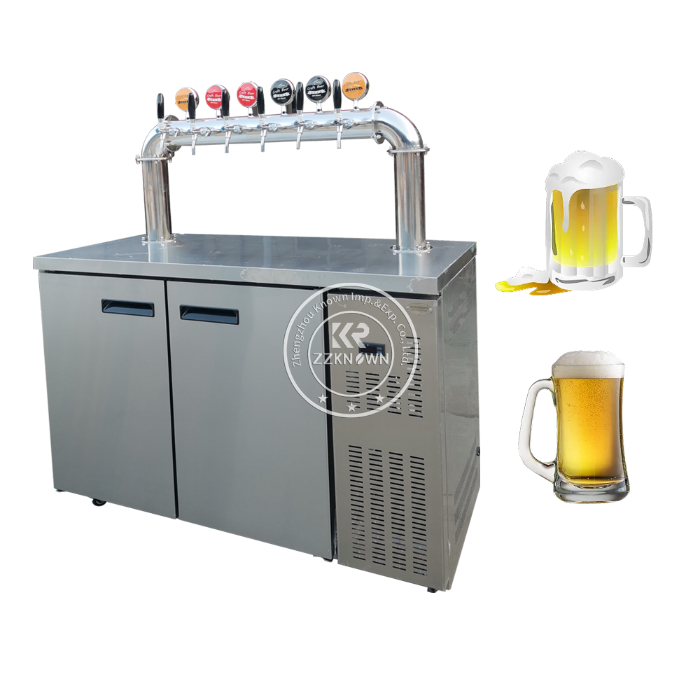 Electric Beer Tower Tap Dispenser Machine Keg Draft Beer Air Cooler Automatic Beer Pump Dispenser