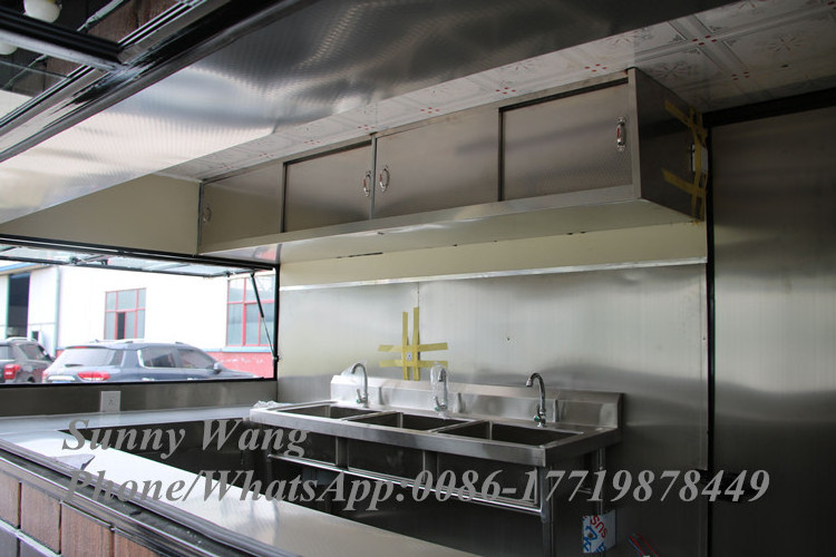 OEM Mobile Food Van Cart Caravan Customized Unique Catering Trailer Truck for Sale Hamburger