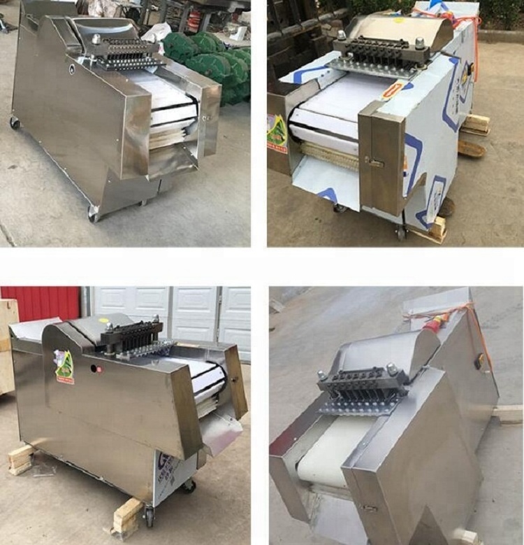 2022 Automatic 200kg/h Chicken Cutting Machine Meat Machine Freeze Pork Ribs Cutting Machine for Sale