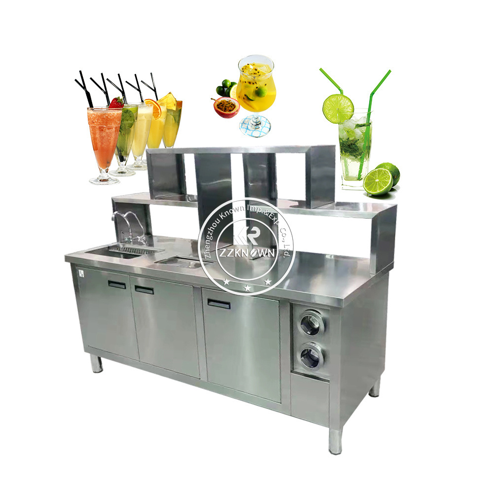 2024 Snack Table Counter Chiller 4 Glass Door Worktop Counter