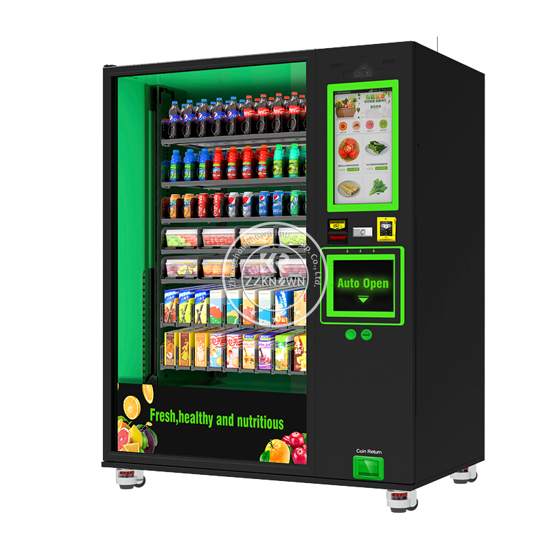 2024 Intelligent Bean To Cup Online System Auto Cup Dispenser Iced Freshly Brewed Ground Coffee Vending Machine