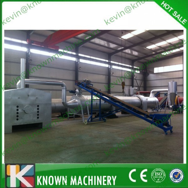 OEM The ideal capacity range 300kg/h to 5000 kg/h sawdust drum dryer / wood chips rotary drying machine