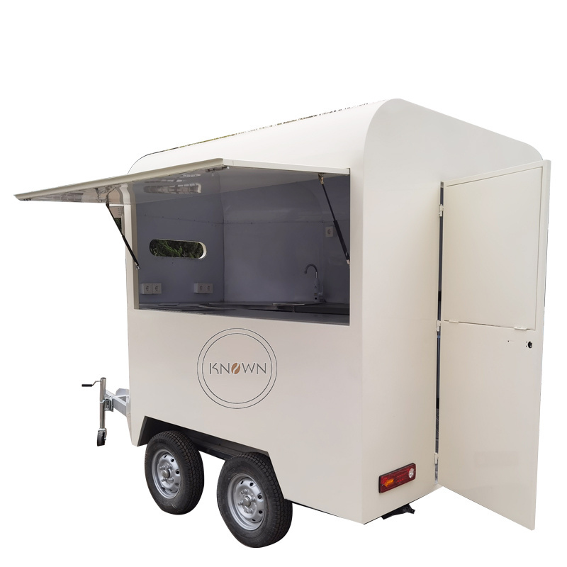 Hot Selling Fast Food Trailer Street Mobile Kitchen French Fries Food Cart Hand Push Food Cart with Custom Graphics for Sale