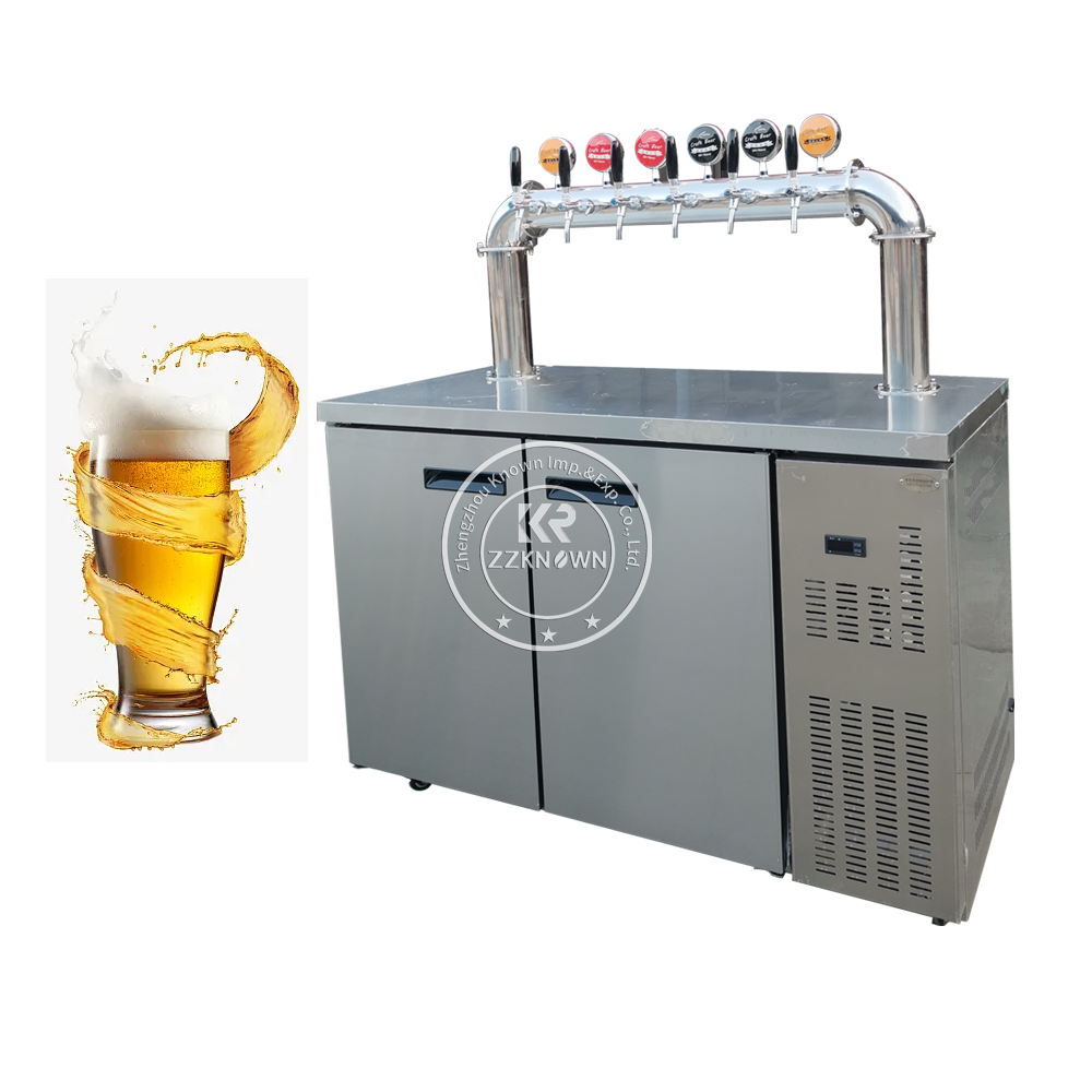 Electric Beer Tower Tap Dispenser Machine Keg Draft Beer Air Cooler Automatic Beer Pump Dispenser