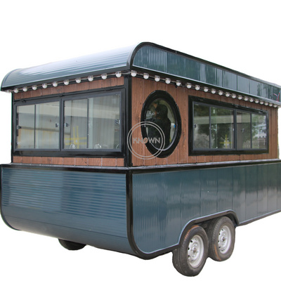 OEM Mobile Food Van Cart Caravan Customized Unique Catering Trailer Truck for Sale Hamburger