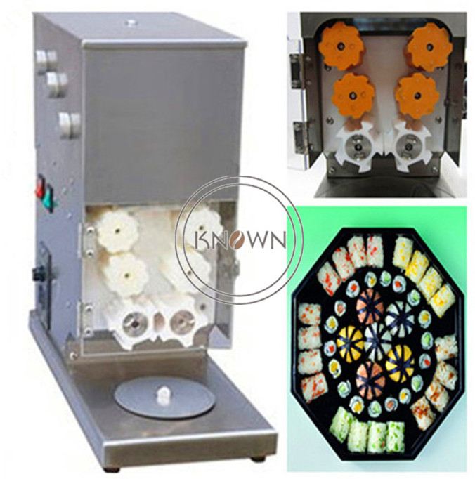 2022 Food Grade Automatic Tabletop Sushi Rolling Roller Making Machine Portable Electric Rice Ball Maker Machine