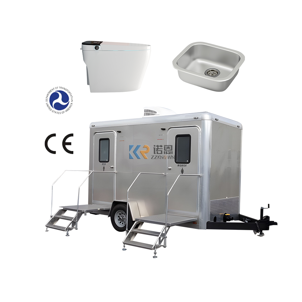 2024 Prefab House Chemical Toilet Outdoor Mobile Toilet Piece Mobile Toilet Trailer Portable Bathroom Cabin