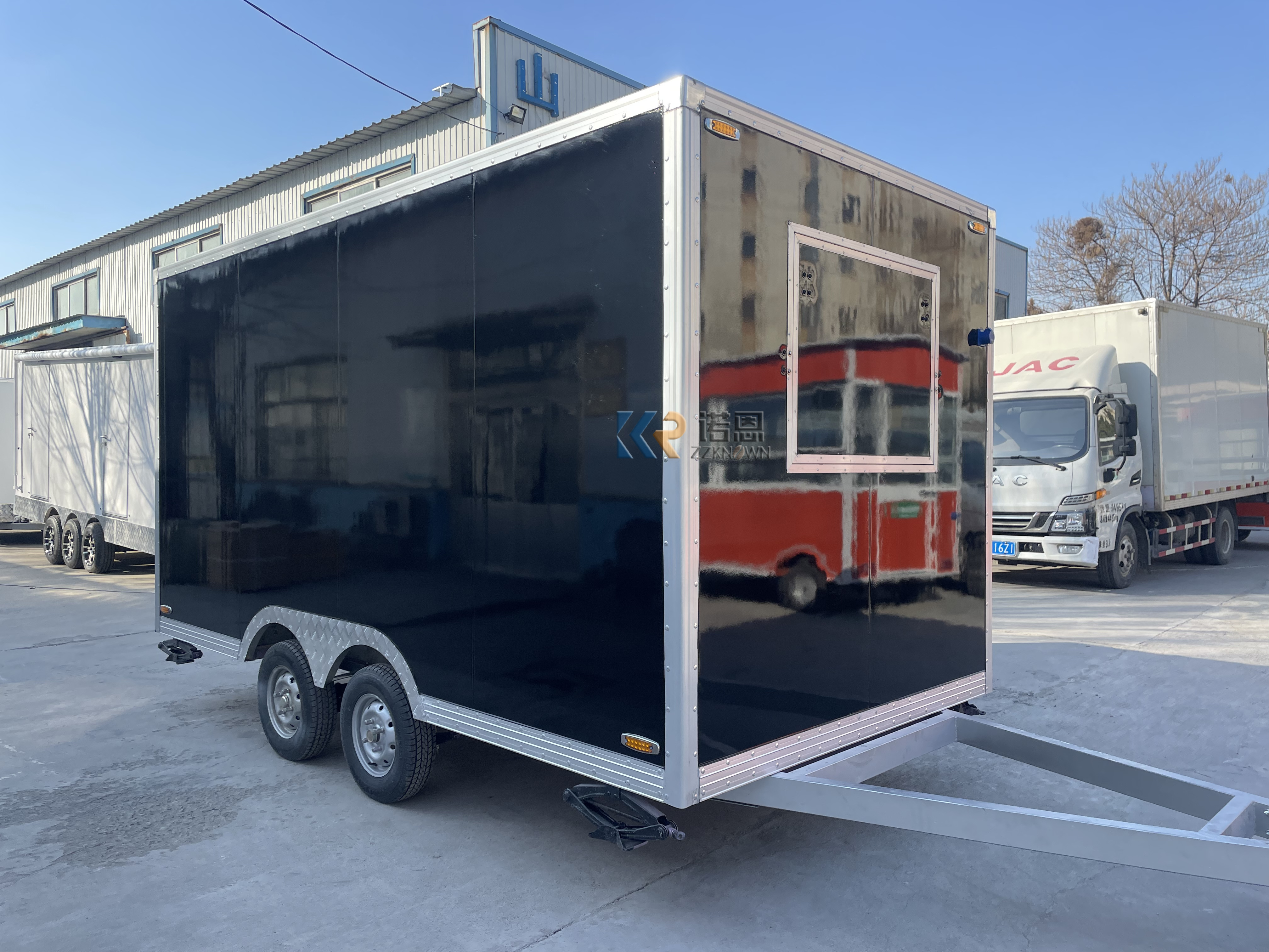 China Hot Sale Food Truck Shipping Container Food Kiosk Bubble Tea Food Trailer for Sale