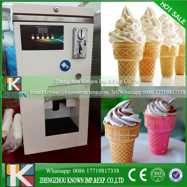 OEM China most popular yogurt ice cream vending machine with single flavor/ice cream making machine