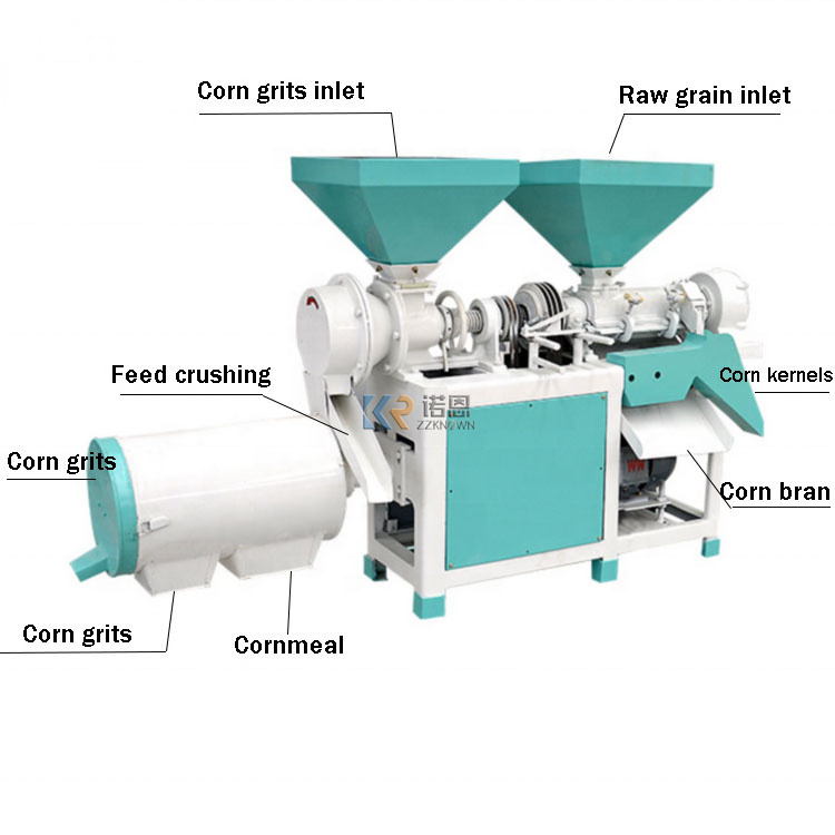 Multi-function Corn Peeling Grits Corn Miller Commercial Mill Maize Kernel Wheat Flour Milling Machine