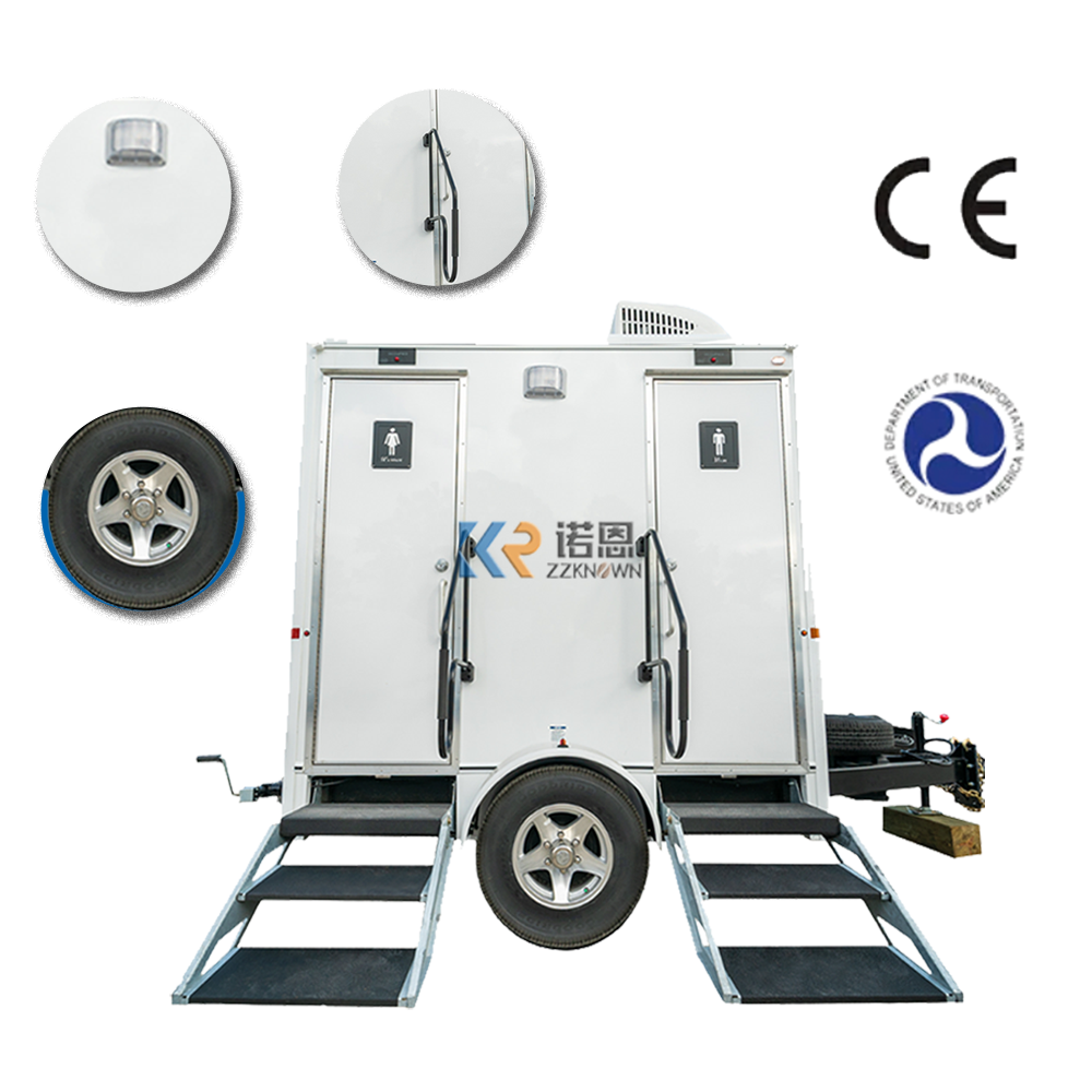 2024 Portable Restroom Toilet Trailers Mobile Portability Plastic Toilet For Sale Temporary Toilet Room With Shower