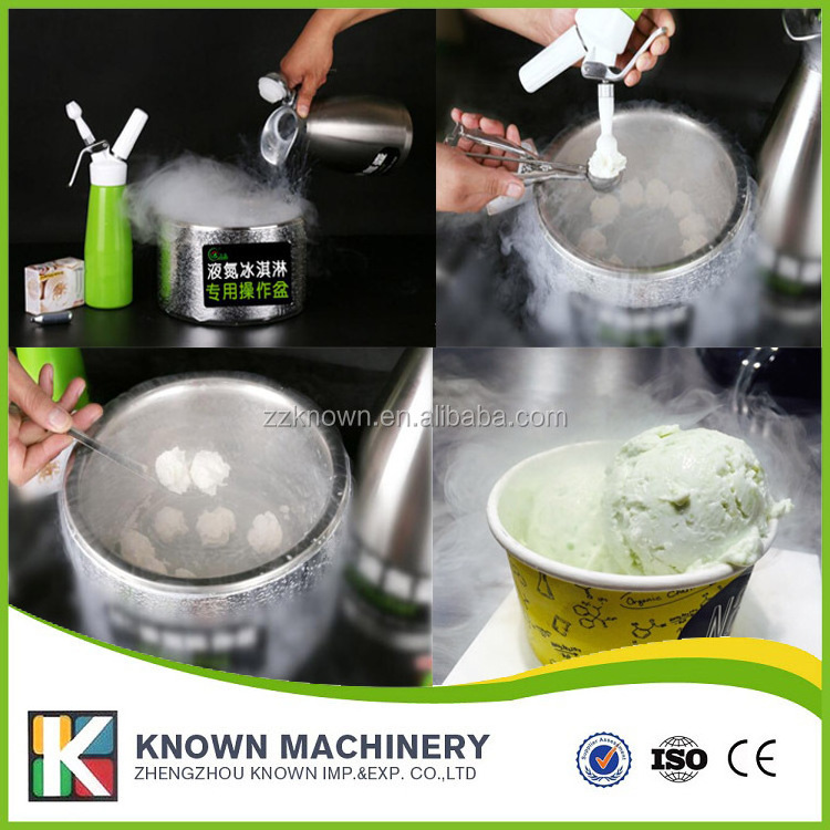 OEM Popular in US liquid nitrogen soft ice cream making machine