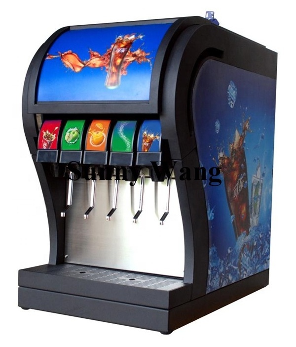 OEM Summer Frozen Soda Dispenser Carbonated Cold Drink Fruit Juicer Post Mix Soda Fountain Machine with CE