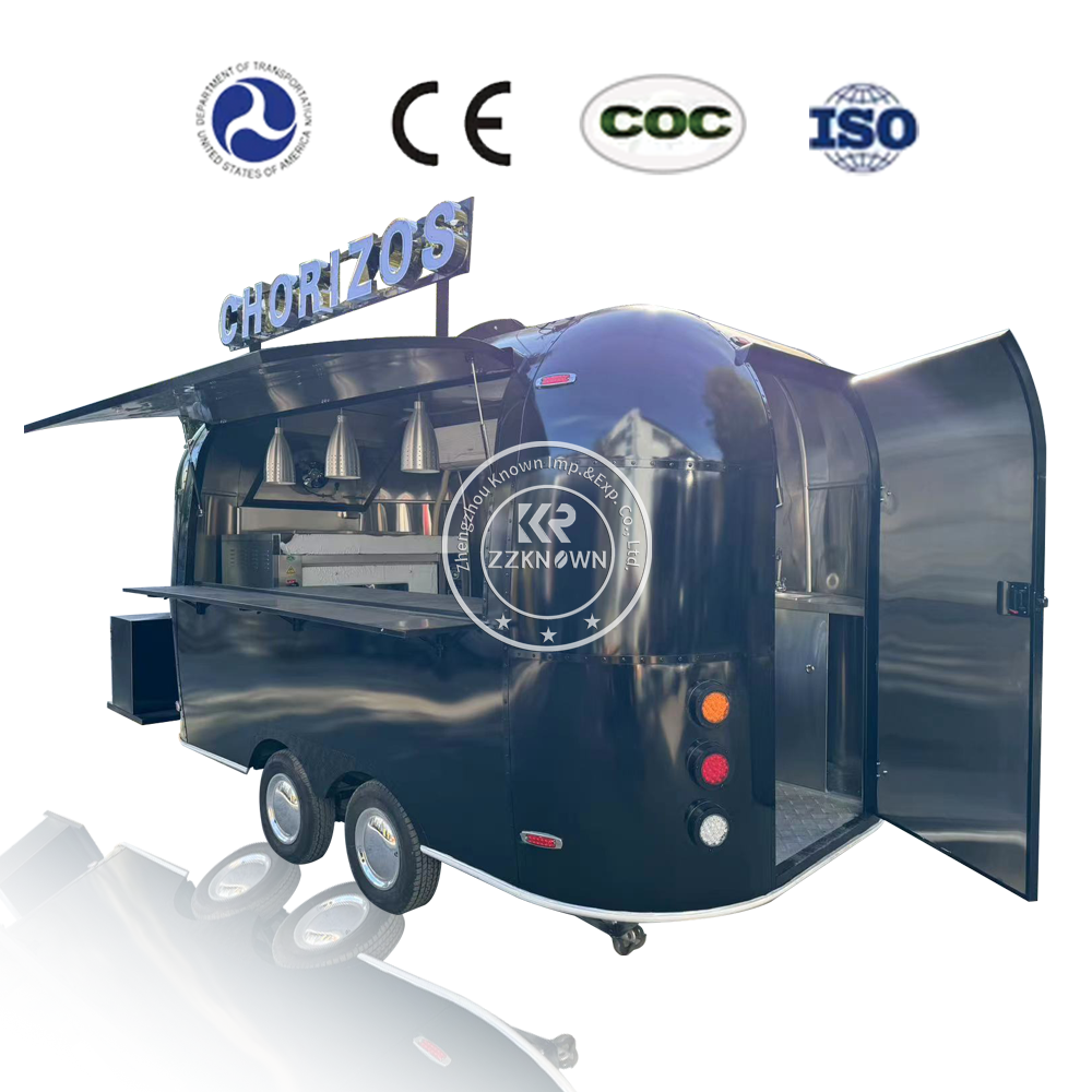 2024 Custom  Custom Coffee Food Trailer BBQ Fast Food Snack machines Mobile Food Truck Fully Equipped Kitchen Restaurant