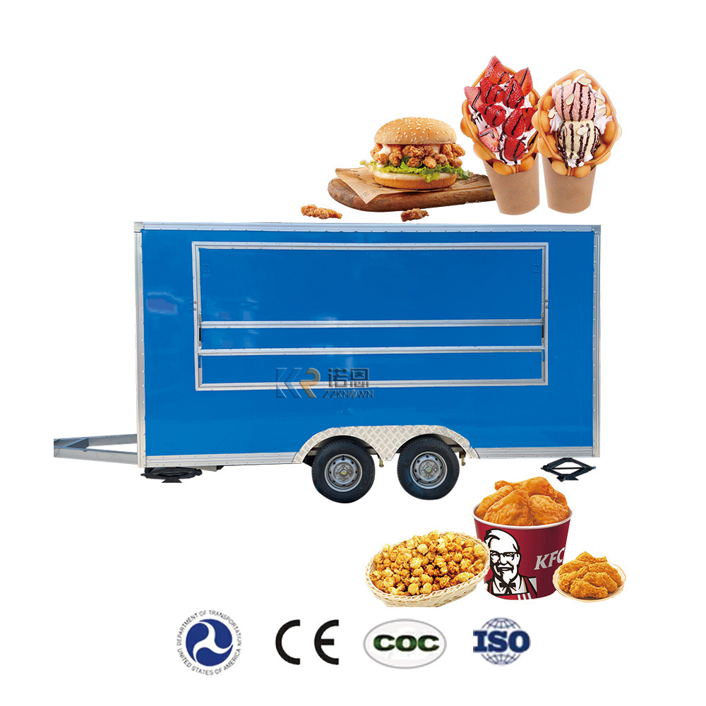 2024 Refrigerator And Air Conditioner Fully Equipped Food Truckfood Trailerfast Food Truck Food Catering Trailer for Sale