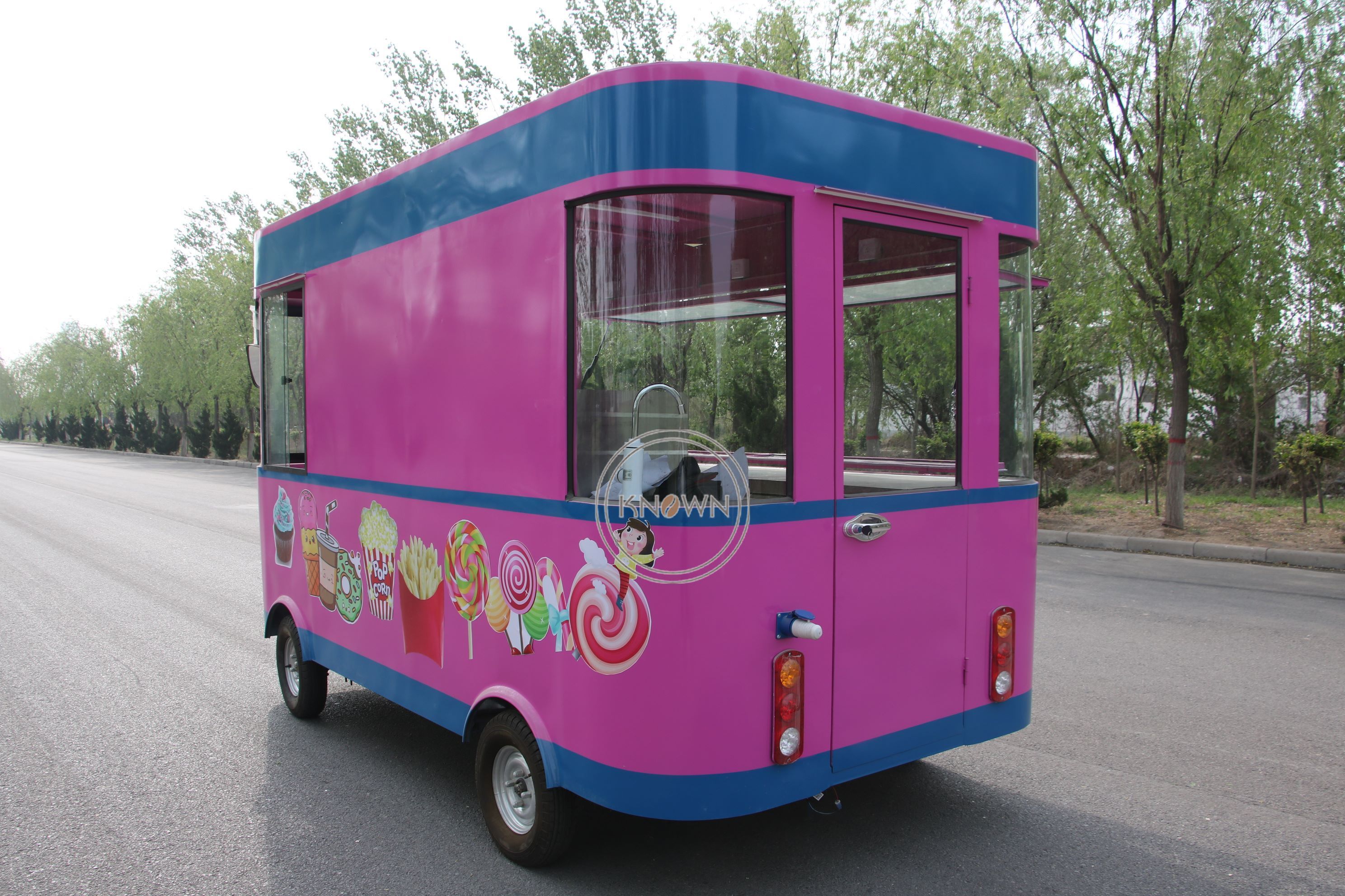 Street Fast Food Trucks Mobile Food Trailer for Sale Breakfast/Snack/Ice Cream Shop Kitchen Equipment