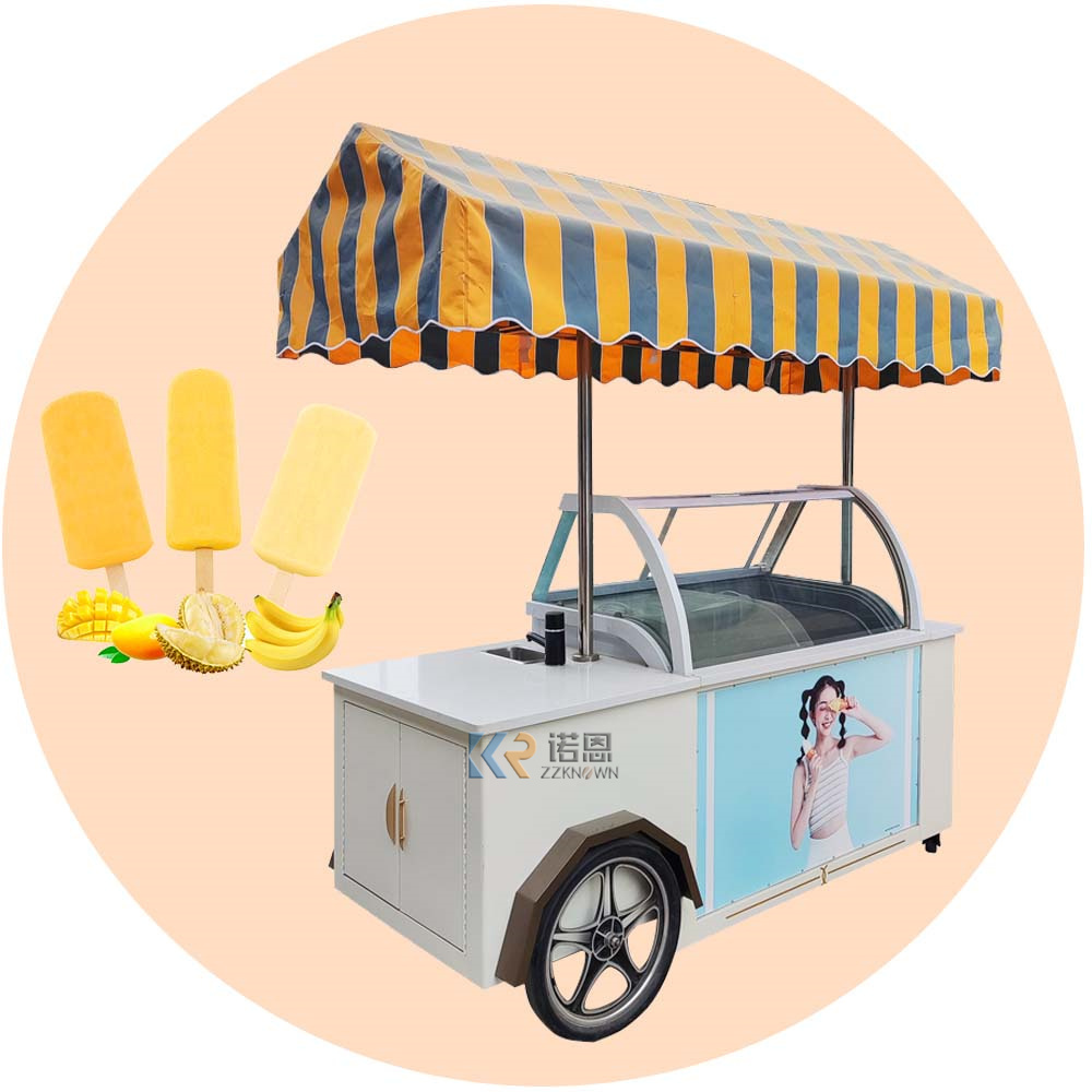 2024 Ice Cream Pastry Cabinet Manufacturers Snack Trailer Manufacture Ice Cream Car Europe Popsicle Vending Van for Sale