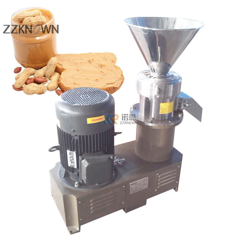 Vertical Type Colloid Mill Stainless Steel Peanut Butter Making Machine Commercial Nut Grinder Tomato Paste