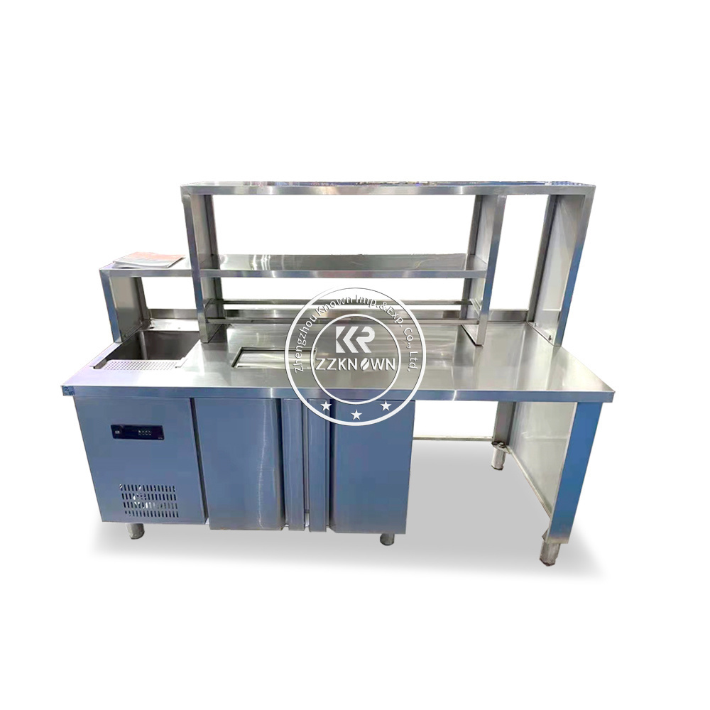 2024 Restaurant Customized Cocktail Bar Work Station Equipment UK Cafe Food Processing Table Cabinet Counter Factory