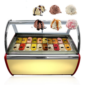 OEM Luxury Ice Cream Display Food Grade Popsicle Cabinet Freezer for Sale Cake Commercial Snack Showcase