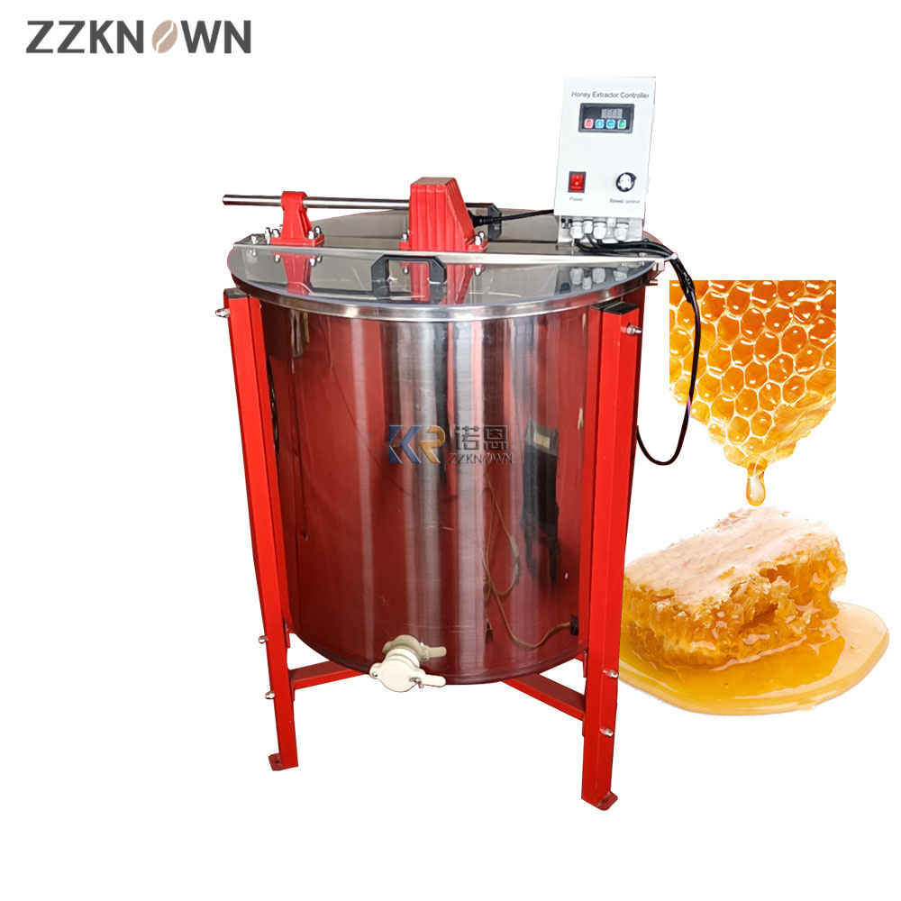 Automatic 8 Frame Electrical Reversible Radial Bee Honey Processing Machine Extraction Spinner Honey Extractor