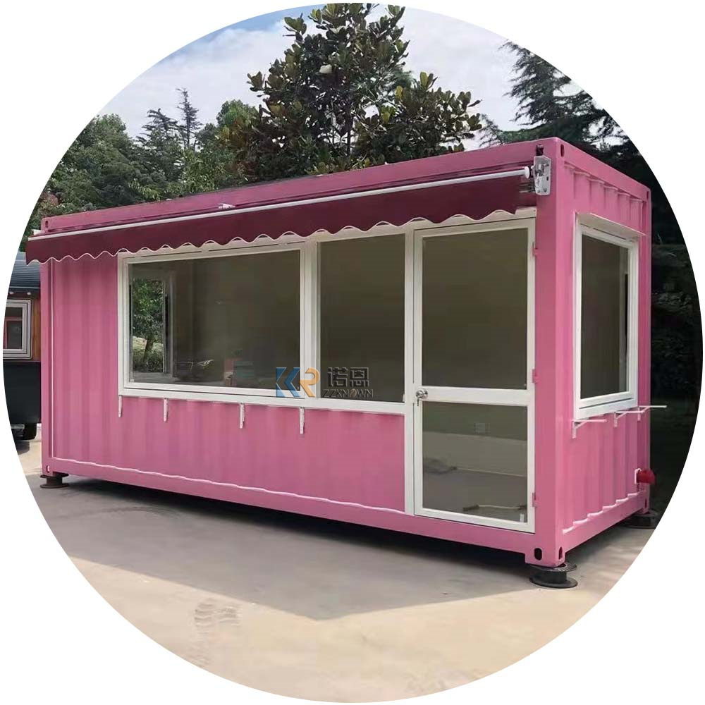 2024 Hydraulic Side Expandable Container Shop Food Van Coffee Bar Kiosk Prefabricated Mobile Container Houses