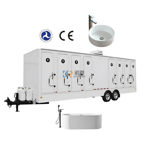 2024 US Standard Mobile Bathroom Portable Toilet Trailers DOT VIN Restroom Shower Room Truck Camping Outdoor Trailers