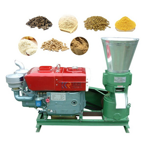 Multifunctional Diesel Animal Feed Alfalfa Pellet Making Machine Poultry Pullet Feed Processing Equipment Pellet Machine