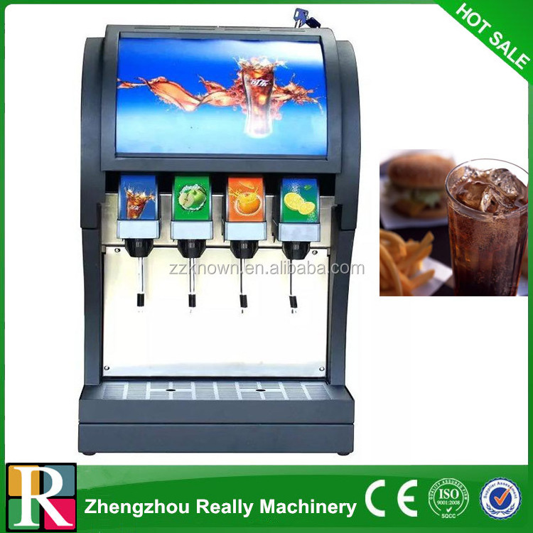 OEM 4 Pump Beverage Dispenser Powder Dispensing Machine Soda Post Mix Soda Fountain Dispenser