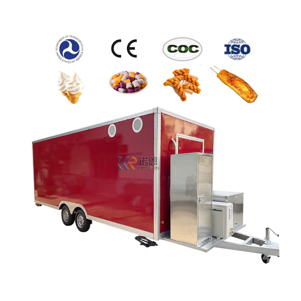 2024 New Street Food Vending Cart Vintage Food Truck Mobile Food Trailer Sale With Free Shipping