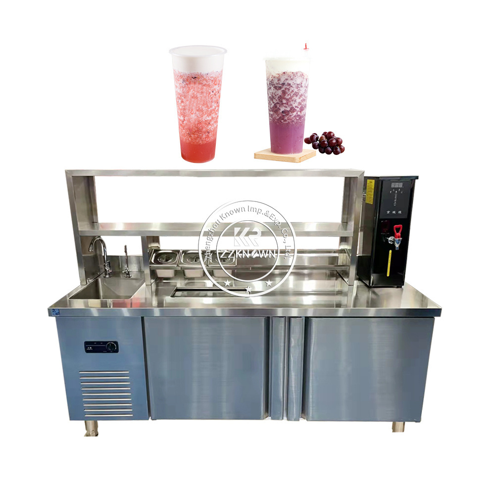 2024 Restaurant Customized Cocktail Bar Work Station Equipment UK Cafe Food Processing Table Cabinet Counter Factory