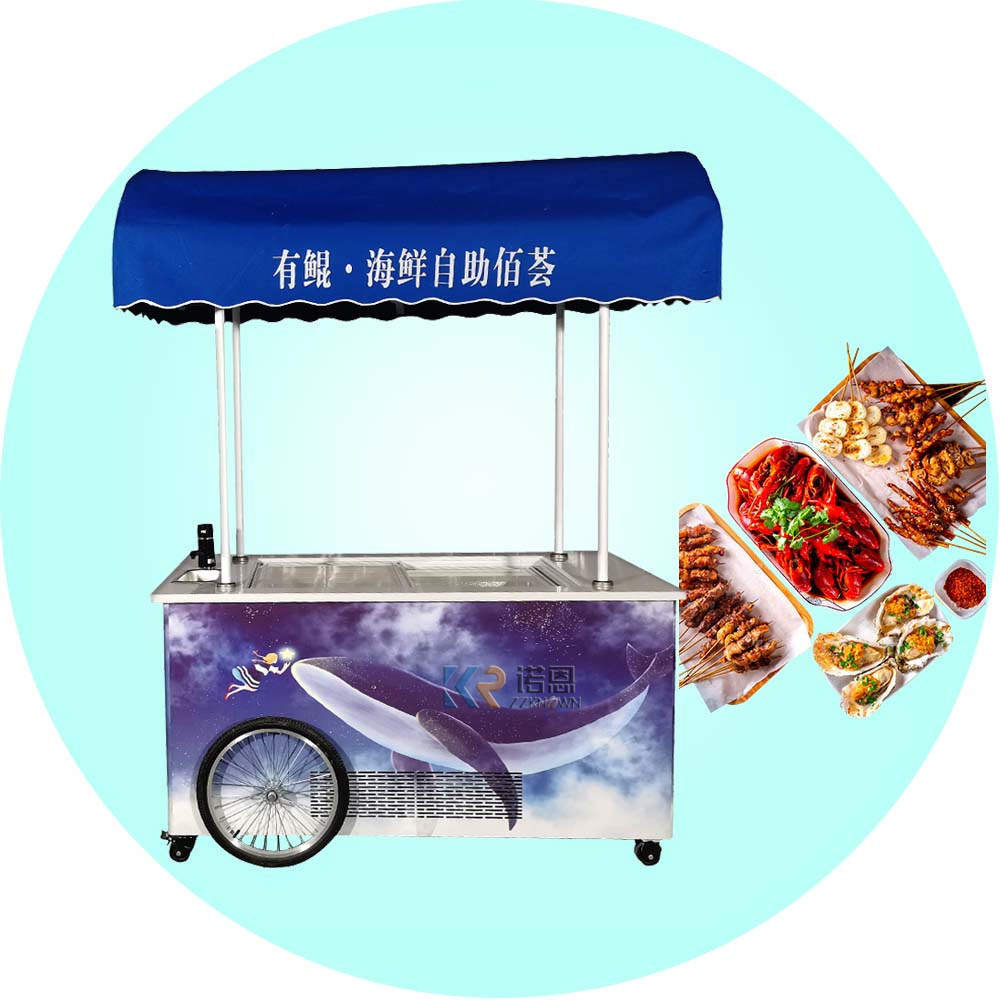 2024 Australian Standard Used Cute Food Vendor Carts Ice Cream Shawarma Food Cart For Sale