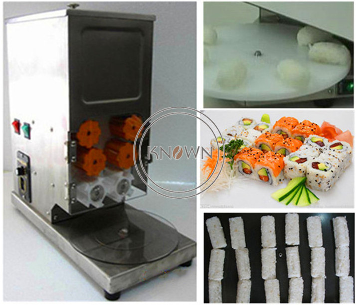 2022 Food Grade Automatic Tabletop Sushi Rolling Roller Making Machine Portable Electric Rice Ball Maker Machine