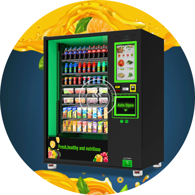 2024 Easy To Operated Ice Cube Vending Machine With Auto Bagging 24 Hours Self-Service Combo Vending Machine