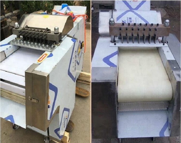 2022 Automatic 200kg/h Chicken Cutting Machine Meat Machine Freeze Pork Ribs Cutting Machine for Sale