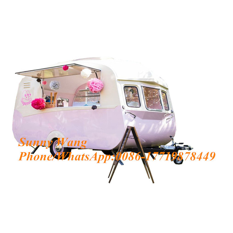 OEM Japanese style Street Mobile Food Warmer Cart/Crepe Food Truck/Concession Mobile Food Trailer For Sale