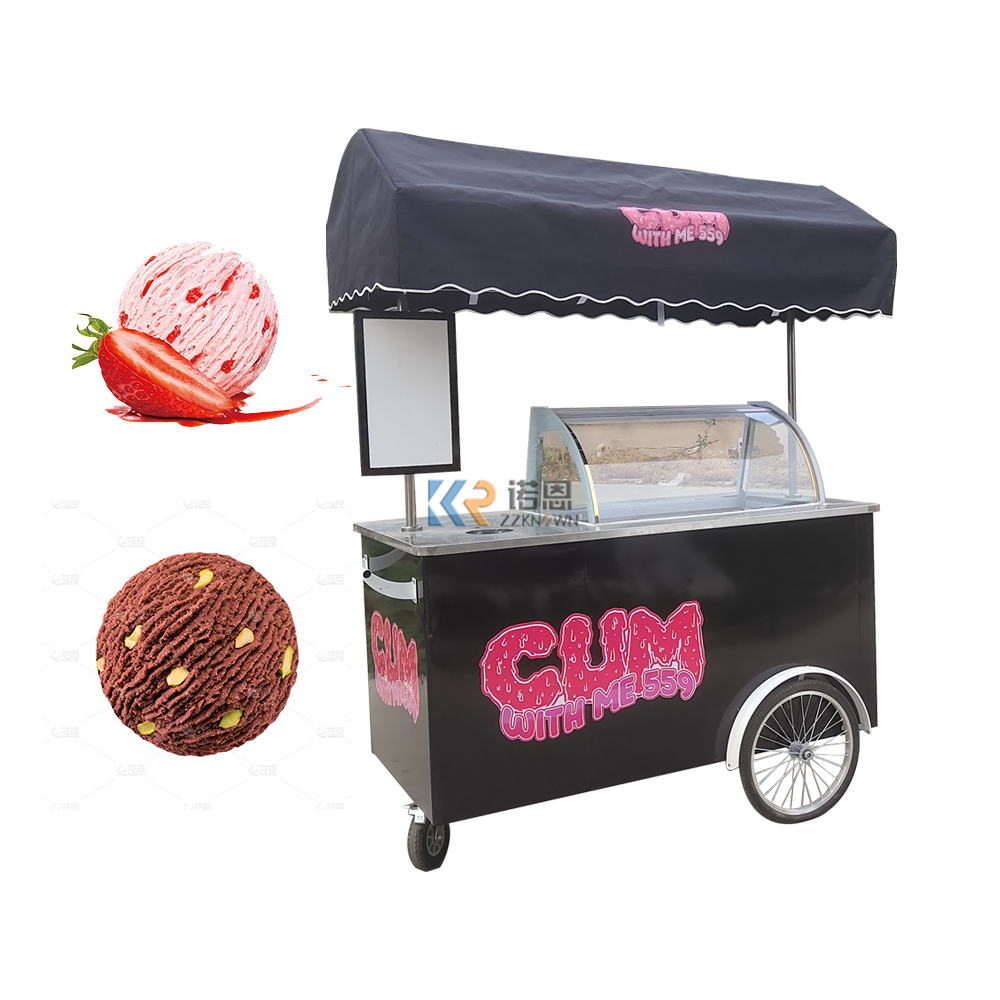 2024 Fiberglass Ice Cream Cart For Sale Ice Cream Vending Trailer