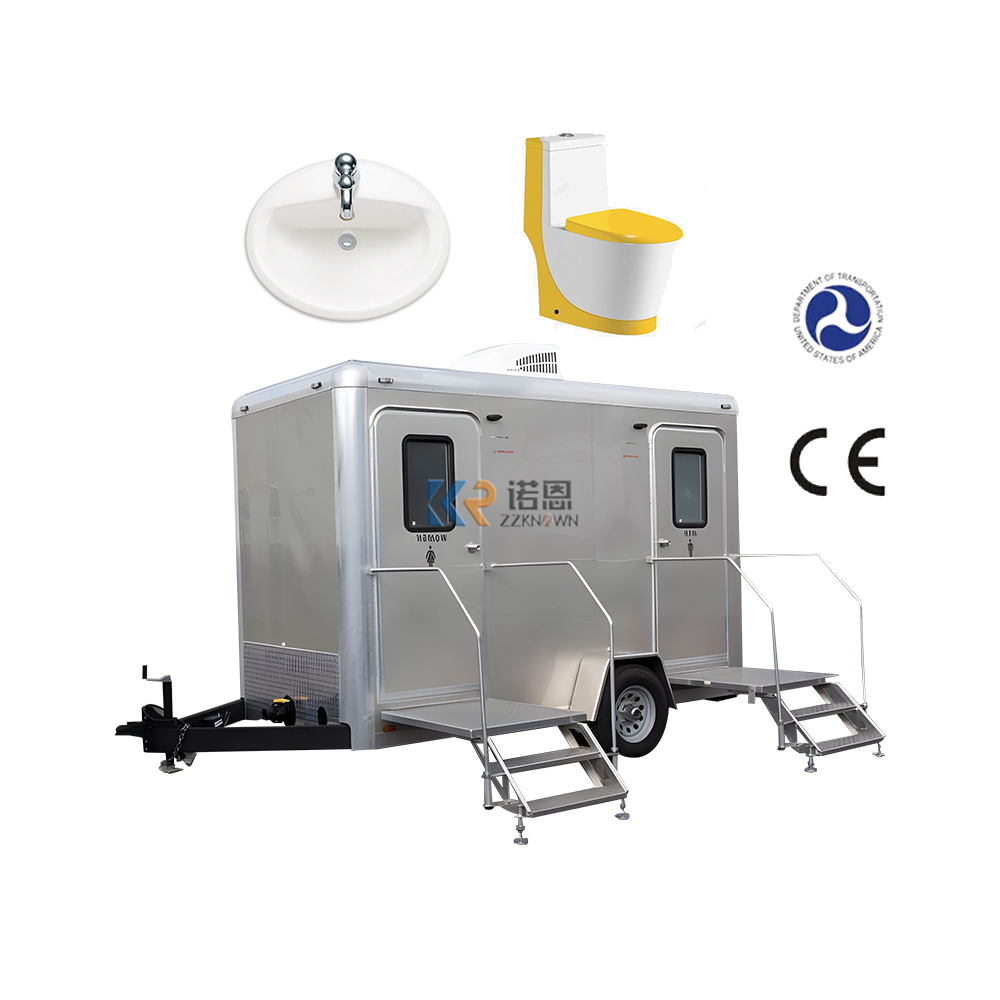 2024 Prefab House Chemical Toilet Outdoor Mobile Toilet Piece Mobile Toilet Trailer Portable Bathroom Cabin