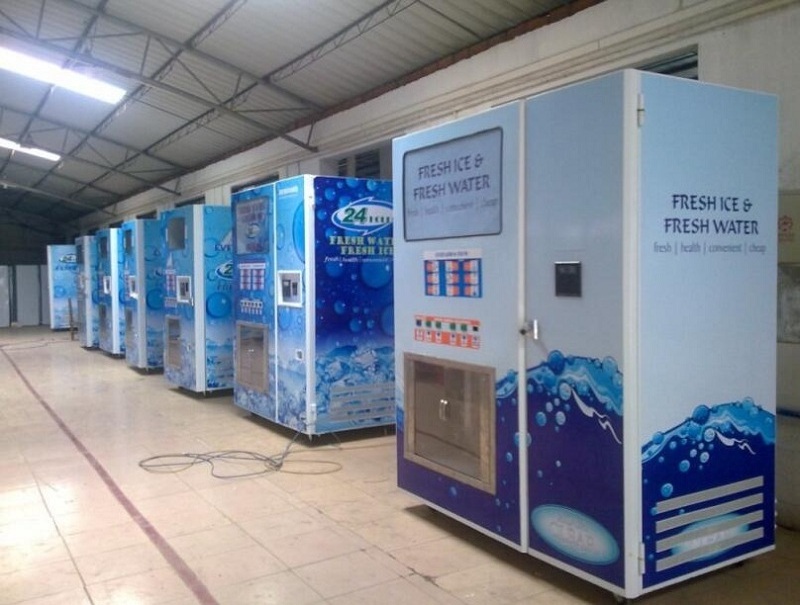 2022 160Kg/day Ice Vending Machine Automatic Ice Making and Selling Equipment Commerical Auto Vending for Sale