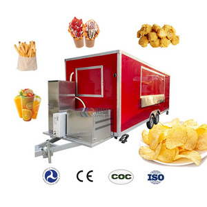 2024 Lemonade Kiosk Pavilion Outdoor Food Trailer Food Truck with Full Kitchen Equipment