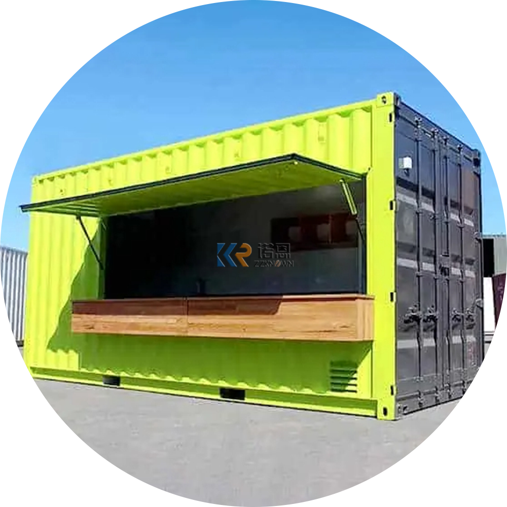 40ft 2 Bedroom Shipping Container 40ft Glass Door Living Prefabricated Shipping Container House