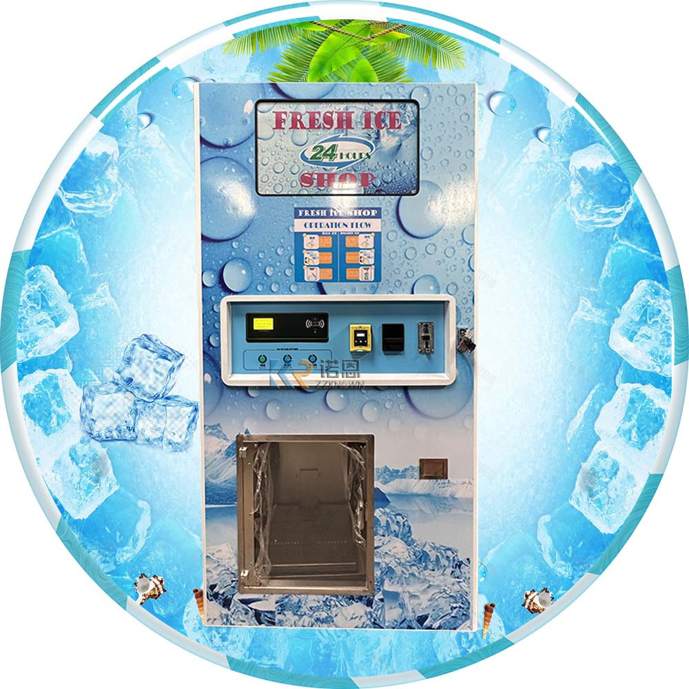 Factory Supply 24 Hours Self-service Ice Vending Machine For Bulk And Bagged Ice Vending Machine with Auto Bagging